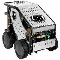 ITM - HOT STEEL 150/11 Heavy-duty Three-phase Hot Water Pressure Washer - stainless steel body